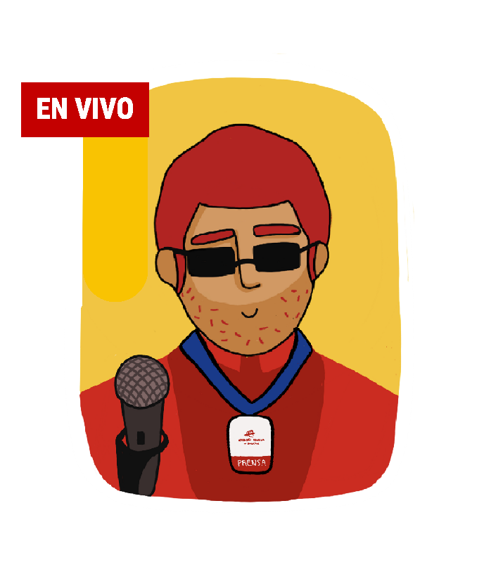 Bombero peruano representando la Red de Héroes de Rojo, programa de difusión y concientización