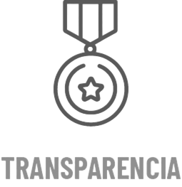 Medalla representando el valor de transparencia en nuestras operaciones